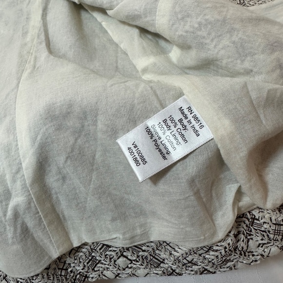 Coldwater Creek 3/4 sleeve basketweave jacket - new with tags - Picture 5 of 5